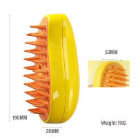 Cepillo de vapor autolimpiante para gatos y perros, 3 en 1, con dispensador de champú, pelo largo y corto - details 2