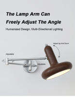 LEFANGXING Lámpara de Pared Retráctil 20CM Brazo de Rocer para Dormitorio, Sala de Estar - details 4