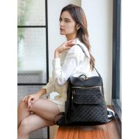 Nueva mochila para mujer con estampado de diamantes, moda simple y versátil, que mejora la calidad de la mochila de gran capacidad. - details 9