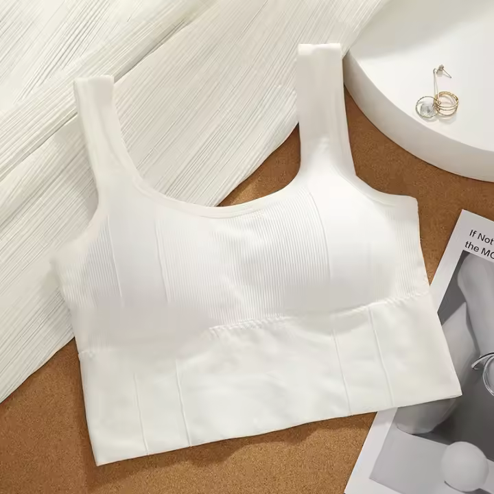 Sujetador Deportivo sin Costuras para Mujer Top Corto Transpirable para Fitness - 1