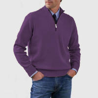 Suéteres de punto de gran tamaño para hombre, suéteres de lana con cremallera, suéteres cálidos de fondo, Otoño e Invierno - details 14