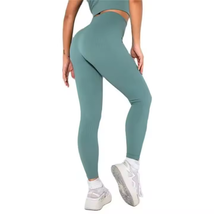 Pantalones de yoga cómodos para mujer, fiess deportivos, malla de entrenamiento para correr sin costuras - 1