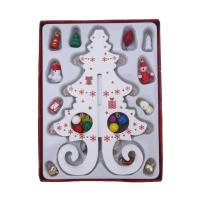 Decoración de Árbol de Navidad de Madera Hecho a Mano DIY Escena de Navidad Casera para 2024 - details 4