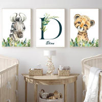Póster de Animal Lindo Decoración de Habitación de Bebé Pintura en Lienzo para Pared de Habitación de Bebé Regalos Personalizados para Niños Imagen Decoración del Hogar Material de Lienzo - details 2