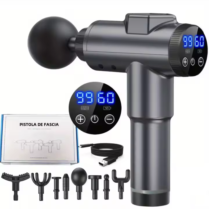 Pistola de masaje corporal para Fascia, masajeador muscular para cuello y espalda, máquina de masaje para cuello Cervical, equipo de gimnasio - 1