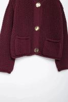 TRAF Pantalones de Punto para Mujer Otoño-Invierno Suéter Casual con Botones Largos - details 12