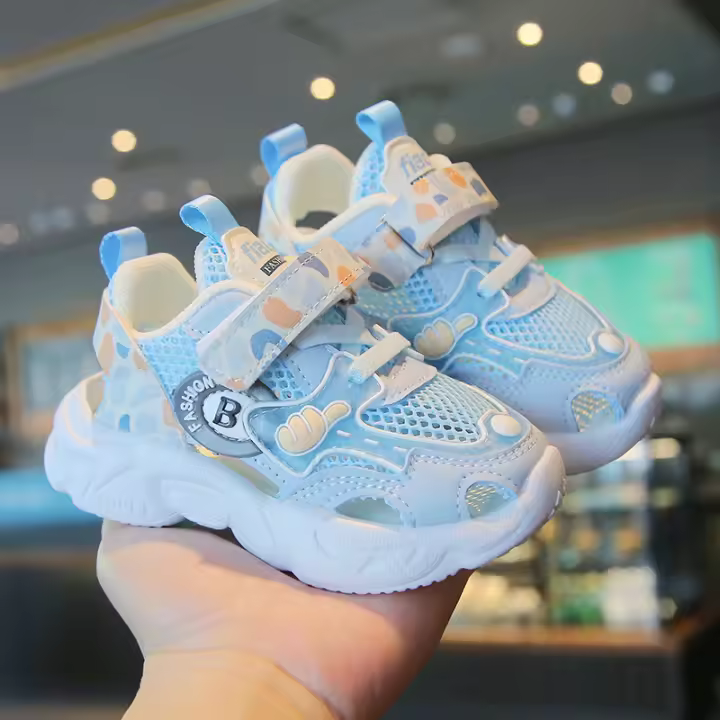 2025 verano nuevo bebé sandalias de playa niños niño zapatos niñas de suela suave antideslizante media sandalias - 1