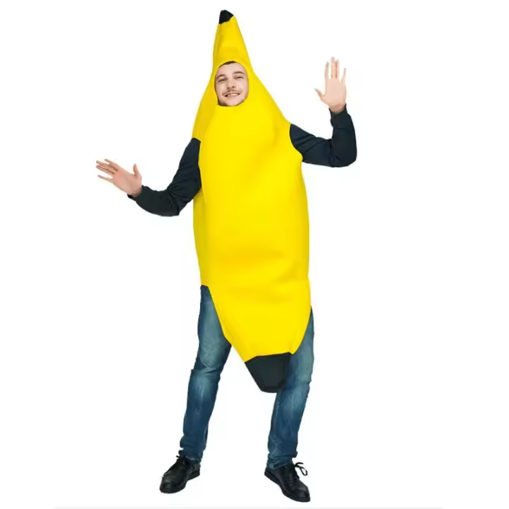 Disfraces divertidos de muñecas de Halloween, disfraces de muñecas de fiesta, disfraces divertidos de plátano, disfraces de teatro de festival - 1