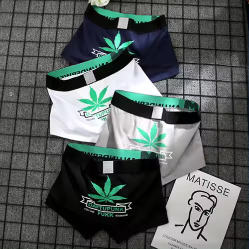4 Uds. Ropa interior para hombre, Boxer de algodón para hombre, calzoncillos Boxer de talla grande, Boxer Tide para hombre, calzoncillos Cueca para hombre - 1