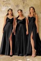 Vestido vaquero tres elegantes para mujer, cuello alto, espalda descubierta, cremallera trasera, estilo formal, moda cómoda 2025 - details 21