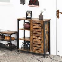 Muebles de Almacenamiento de Acero 3 Estantes y 1 Compartimento con Puerta Estilo Industrial - details 7