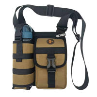 Bolsos de hombro con soporte para botella de agua, bolso cruzado para deportes al aire libre, senderismo - details 10