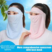 Gorra de Seda de Hielo de Protección Solar Transpirable, Anti-prueba, Visera para Ciclismo al Aire Libre Gorra de Moda para Mujeres - details 6