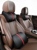 Cubierta de asiento de coche BUNO con almohada de cuero viscoelástico Almohadilla de respalda para coche VIE - details 0
