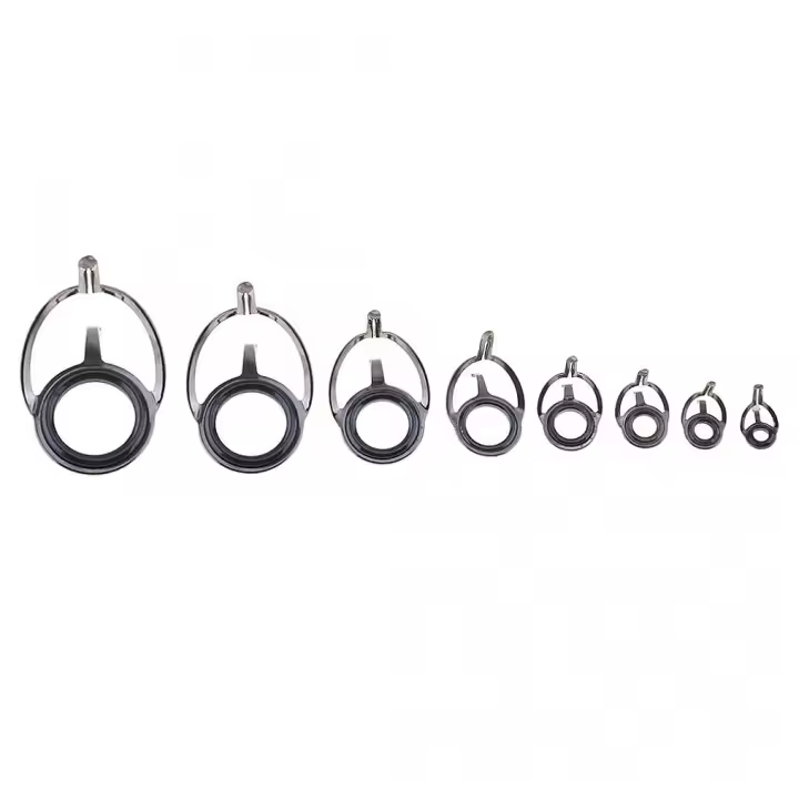 Kit de Reparación de Caña de Pescar 8 Piezas de Guías de Ojos Ovalados - 1