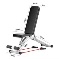 Banco de gimnasio plegable para el entrenamiento de todo el cuerpo 300 kg, banco abdominal para entrenamiento de fuerza en el gimnasio en casa, con plegado rápido y ajuste rápido - details 3
