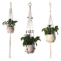 DIY hecho a mano colgante de pared Boho algodón rame planta colgador maceta titular decoración del hogar al por mayor - details 8