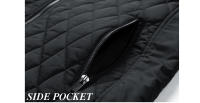 Chaquetas bomber de cuello alto para hombre, camisetas cálidas acolchadas de algodón, rompedores retro, chaqueta artesanal, moda de otoño e invierno - details 17