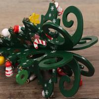 Decoración de Árbol de Navidad de Madera Hecho a Mano DIY Escena de Navidad Casera para 2024 - details 2
