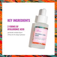 Good Molecules Suero de ácido hialurónico - Fórmula hidratante y no grasosa para hidratar y rellenar - 1% HA, antienvejecimiento, cuidado de la piel a base de agua para el rostro - details 2