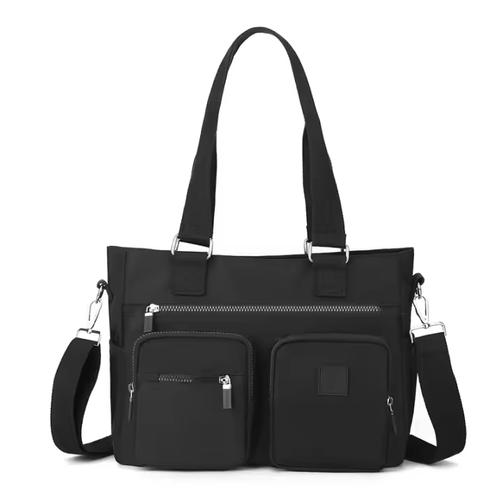 Bolso de tela de Nailon para Mujer, Bolsa de gran capacidad, Con múltiples bolsos, informal, a la moda - 1
