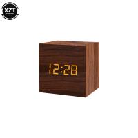 Reloj despertador de moda LED reloj de madera mesa Control de voz Reloj de madera digital Despertador USB/AAA relojes - details 7