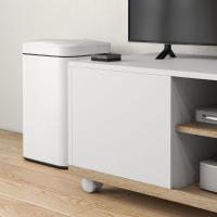 Mueble TV de Salón Moderno con Ruedas Pantalla de Televisión de 42 Pulgadas con 1 Puerta y 2 Estantes de Almacenamiento - details 8