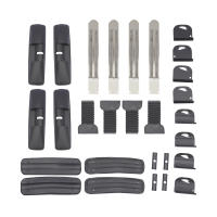 Juego de barras de techo de aluminio con llave para rieles abiertos, capacidad de carga de 75kg, longitud de 100cm - details 9