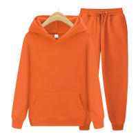 Sudadera con capucha de lana para hombre, suéter de color liso, ribete deportivo, 220 g - details 1