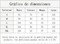 Vestido Elegante Vintage de Mujer Junxi Wan Manga Larga con Estampado Floral en Chifón A-Line Maxi Vestidos de Otoño - details 0