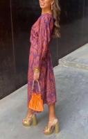 Elegante manga larga para mujer con cuello redondo y estampado etro para mujer, primavera/verano, fiesta es - details 4