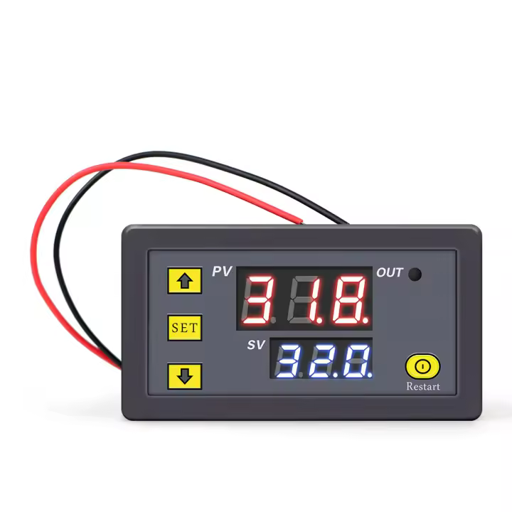 Minicontrolador de temperatura Digital W3230, regulador de termostato, Control de refrigeración y calefacción, termorregulador con Sensor, 12V, 24V, 220V - 1