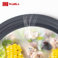 Tapa de Olla Walfos Multifuncional de Vidrio Templado a Prueba de Explosiones con Borde de Silicona Accesorios de Cocina Material de Acero Inoxidable Hecho en China - details 3