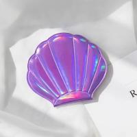 Espejo cosmético de concha colorida, bolsillo plegable portátil de doble cara, accesorios de maquillaje Kawaii - details 2