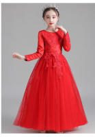 Vestido de tul esponjoso estilo princesa otoñal para niñas, ideal para presentaciones. - details 21