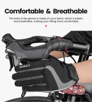 Guantes de invierno de dedo completo, manoplas de ciclismo Themal, a prueba de golpes, engrosados, SBR, Gel de Palma, antideslizantes, pantalla táctil, bicicleta - details 3