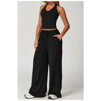 Pantalones rectos para mujer, pantalones de Yoga de cintura alta, entrenamiento para correr, mallas acampanadas, pantalones de Yoga para deportes al aire libre, pantalones atléticos - details 26
