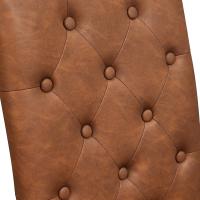 Juego de 2 Sillas de Comedor Silla Acolchada con Respaldo Alto Patas de Madera Silla Tela para Comedor Cocina Color Marrón - details 5