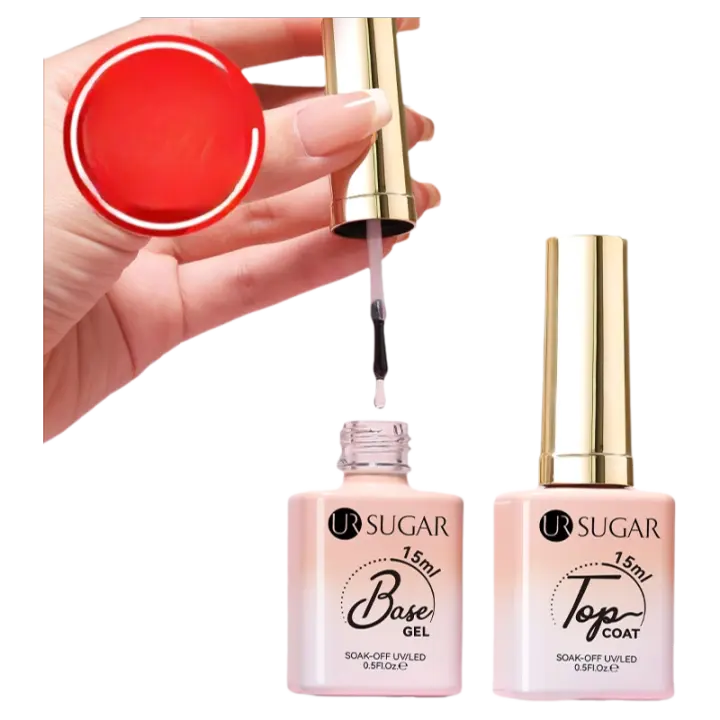 UR SUGAR 15ml sin limpiar Base superior Gel esmalte de uñas mate capa superior potenciador barniz semipermanente Soak Off UV LED Nail Art - 1