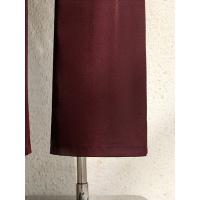 Shoufeistore Primavera 2025 Nuevos Trajes Color Borgoña Pantalones Para Mujer Oficina Señora Elegante Cintura Alta Pierna Ancha Pantalones De Moda Con Bolsillos Negro Gris - details 8