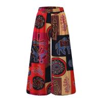 Pantalones de pierna ancha de estilo étnico para mujer, pantalones de Yoga Harem gitano Hippie tailandés bohemio con corte fruncido en la cintura - details 7