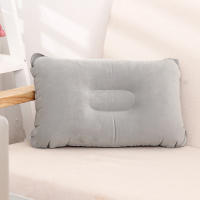 Almohada inflable de viaje para acampar, pequeña almohada de aire cuadrada de tela flocada utilizada para acampar y senderismo - details 1