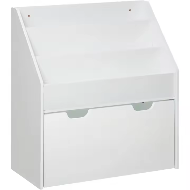 Estante de Libros para Niños con Ruedas 62,7x30x70cm Ideal para Organización y Guardia - 1