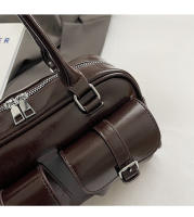 Versión coreana retro de un solo hombro, bolso axilar de gran capacidad, bolso baguette para viajes diarios, bolso Boston, bolso de almohada para mujer - details 1