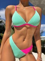 Conjunto de Bikini con Push-up para mujer, traje de baño liso con Espalda descubierta, dos piezas, cintura alta, 2023 - details 3