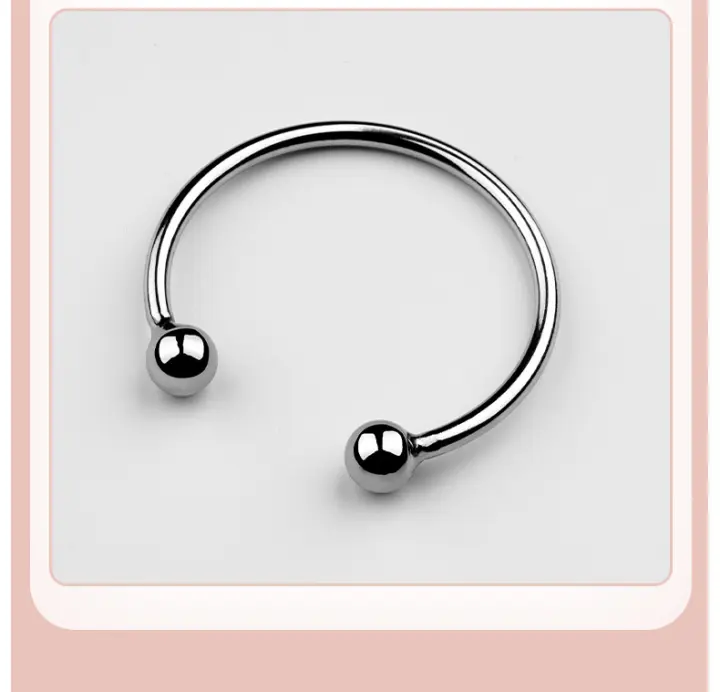 Anillos de Metal de acero inoxidable para hombres, cabeza Glan, productos estimulantes para adultos, Juguetes sexuales para hombres, retraso de la eyaculación - 1