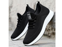 Zapatillas de moda para hombre Zapatillas elásticas ultraligeras y transpirables Suela blanda Zapatos casuales - details 14