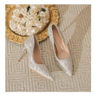 Zapatos de novia principal 2025 diseño francés Tacones altos y estilizados - details 17