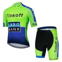 Conjunto de maillot Tinkoff Saxo Bank, traje de ciclismo de verano transpirable, triatlón de ciclismo de montaña - details 11