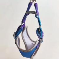 Chaleco con arnés para perro de Color degradado, transpirable con correa reflectante, correa para perro en el pecho y en la espalda, correa ajustable Universal para caminar para perros - details 13